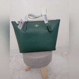Coach Forest Green Tote Bag